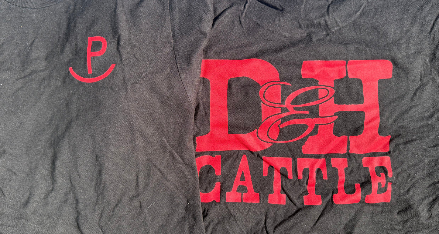 D & H Rocking P Black T-shirt