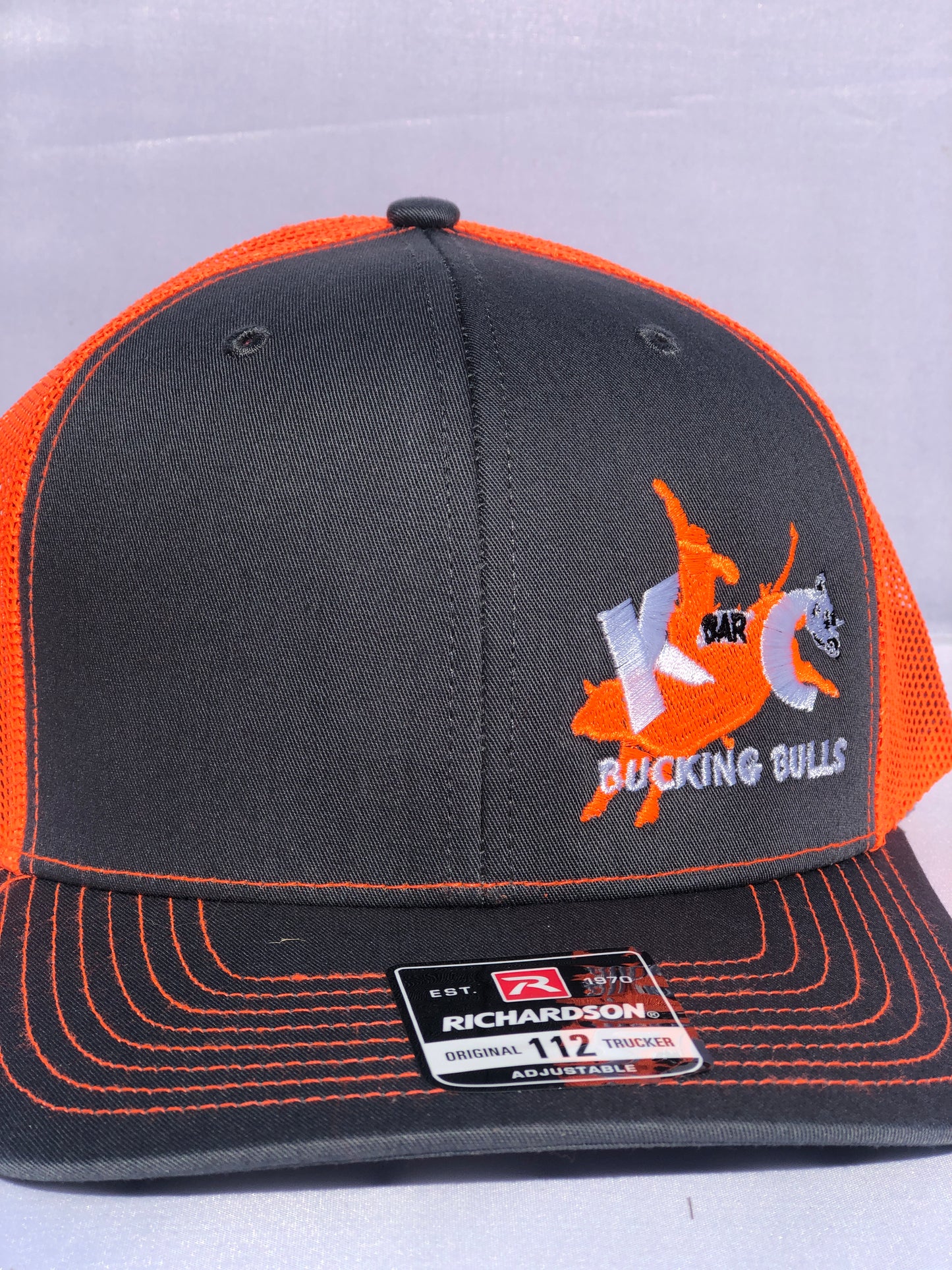 K-C Charcoal and Orange Snapback