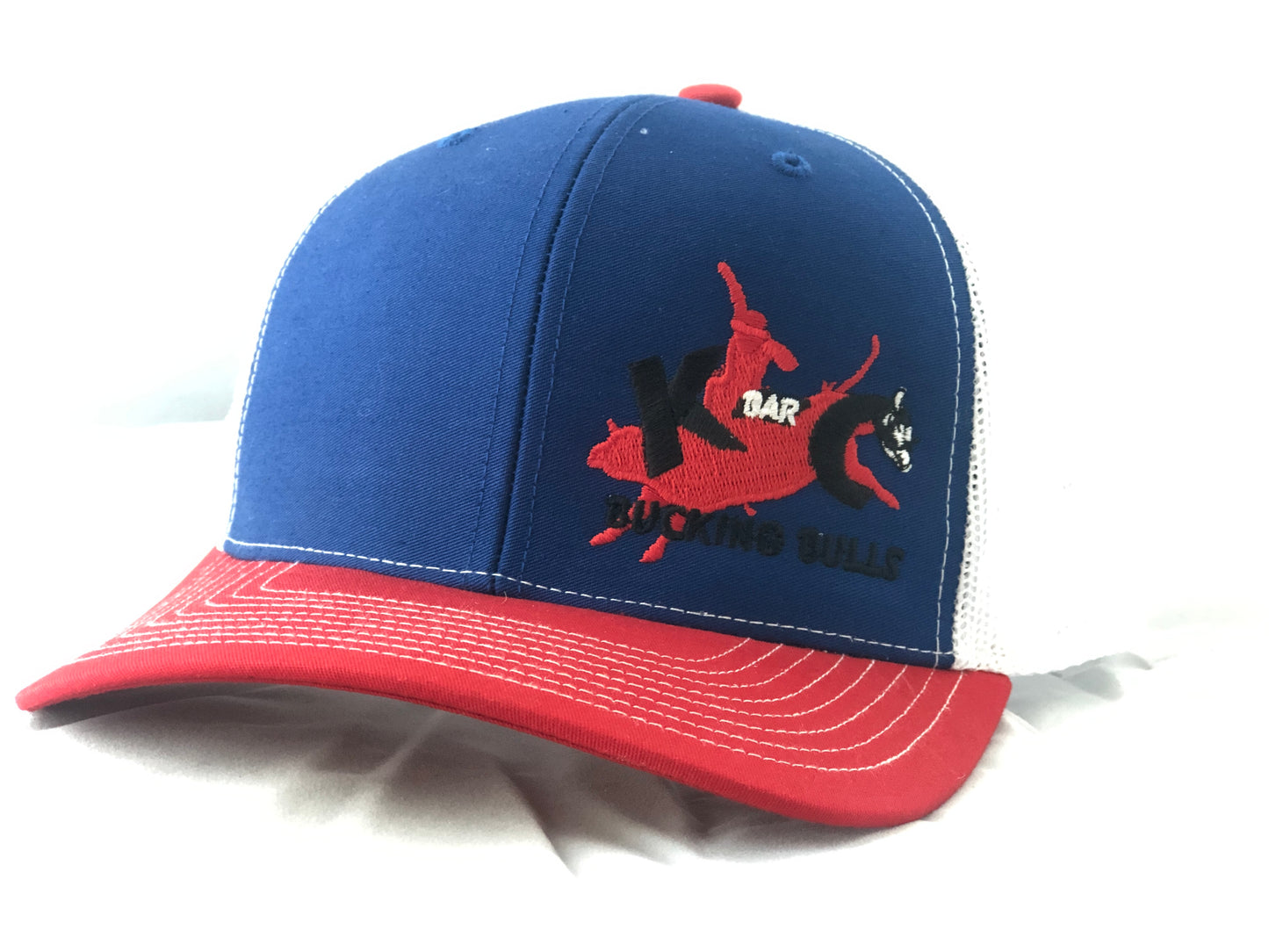 K-C red white and blue