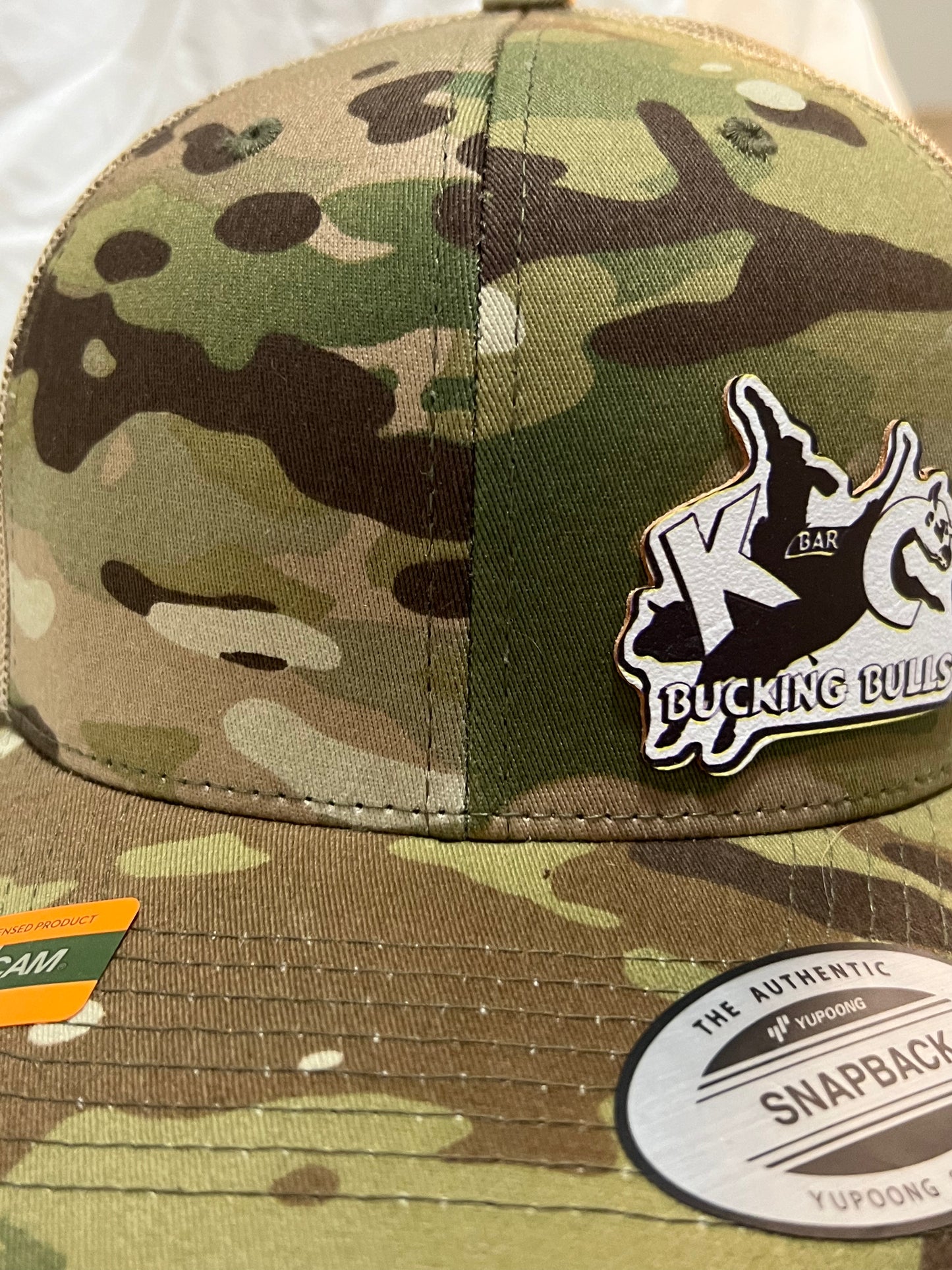 K-C Camo leather hat