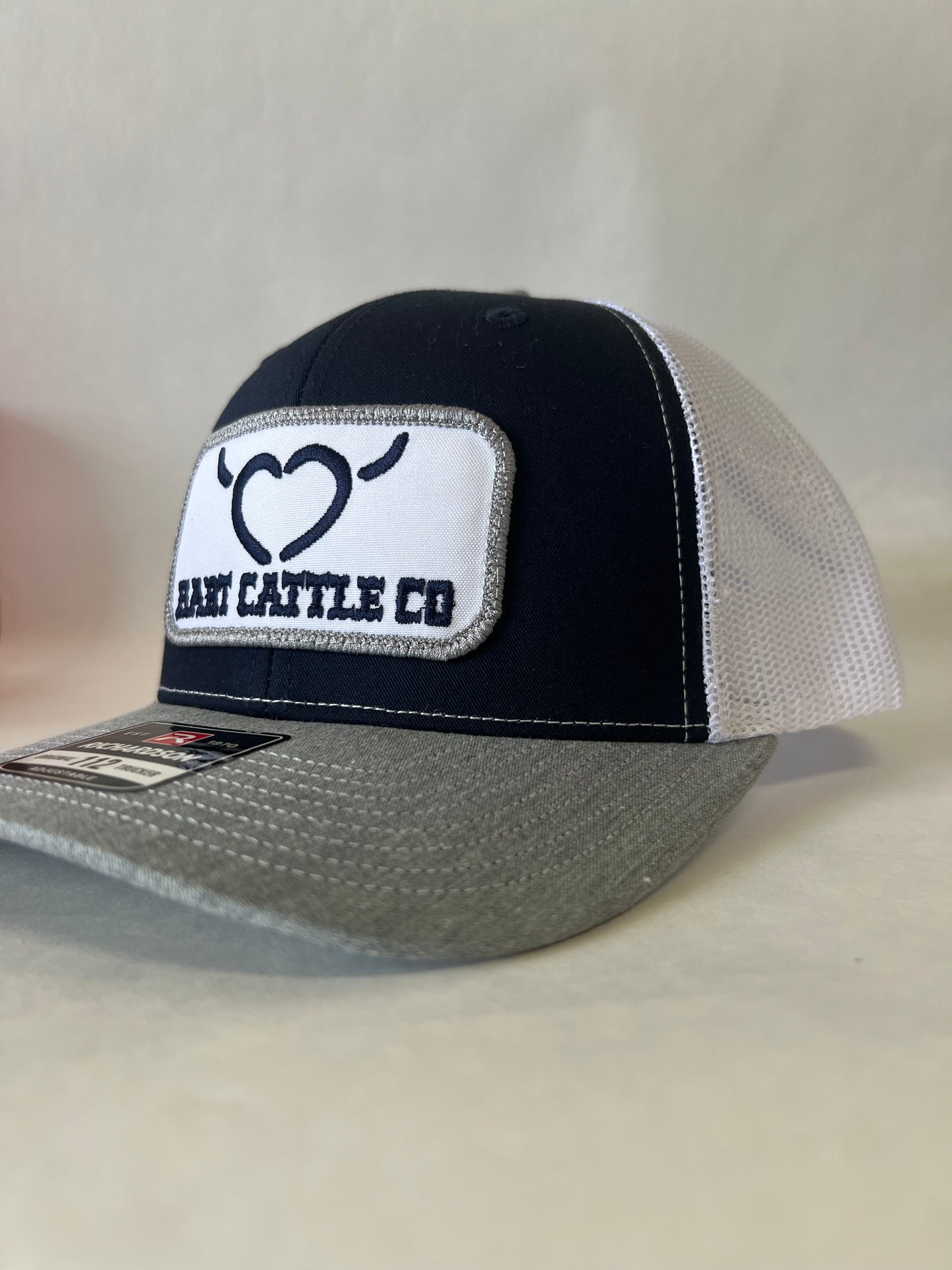 Hart Cattle Co. Patch Navy and Grey