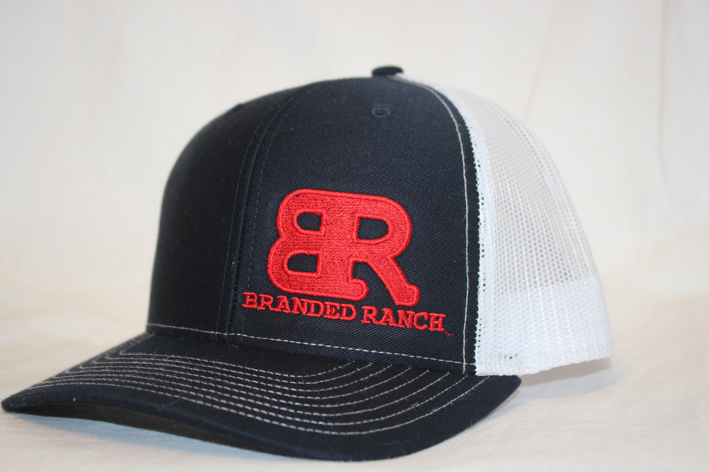 Branded Ranch Navy and White Snapback