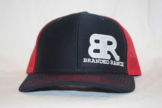 Branded Ranch Navy and Red Snapback