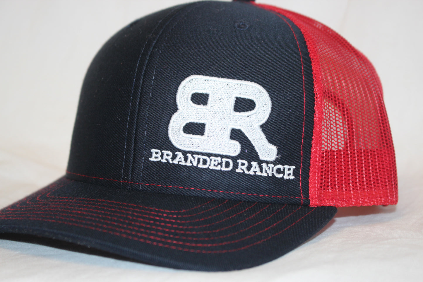 Branded Ranch Navy and Red Snapback