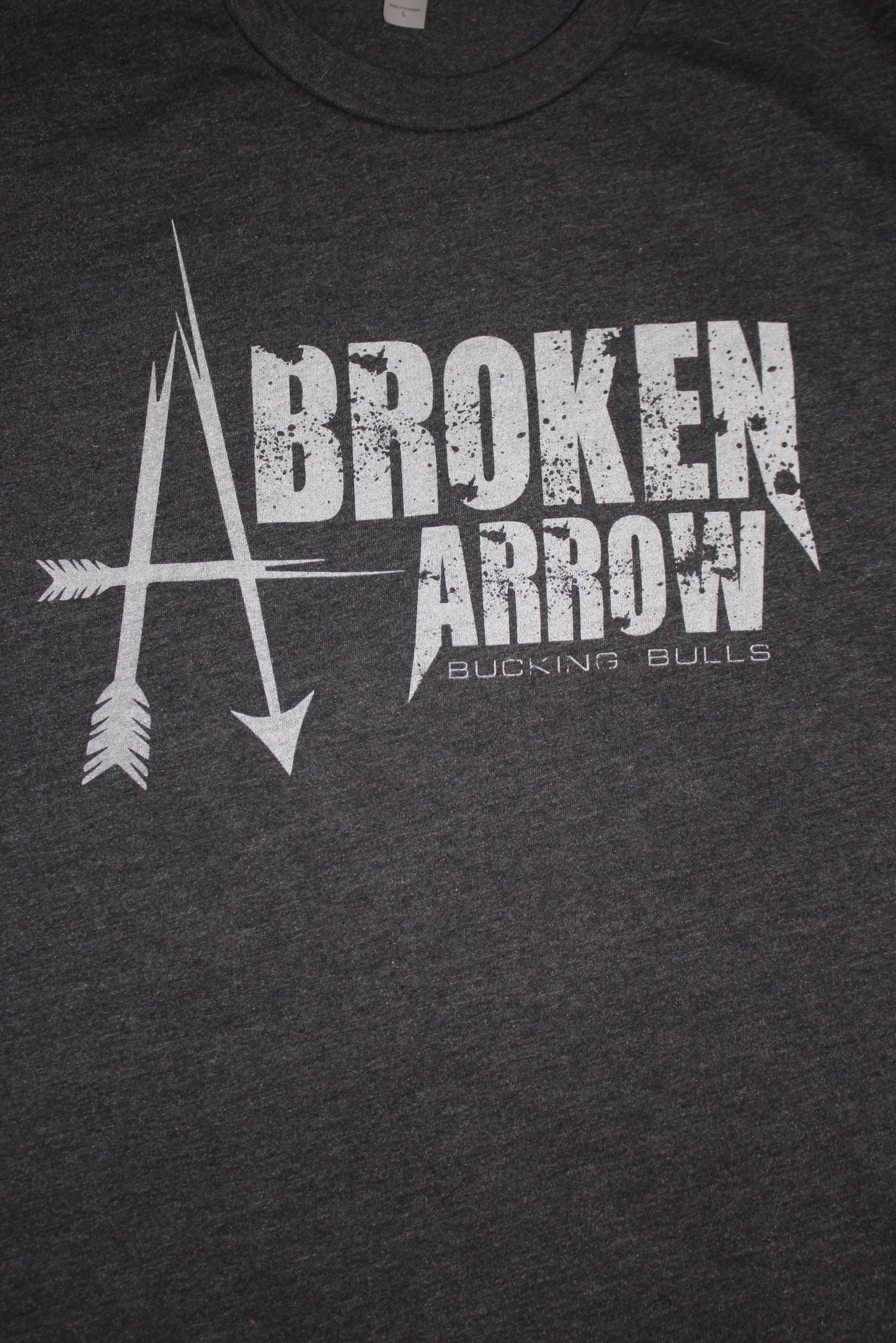 Broken Arrow Dark Grey and White T-Shirt
